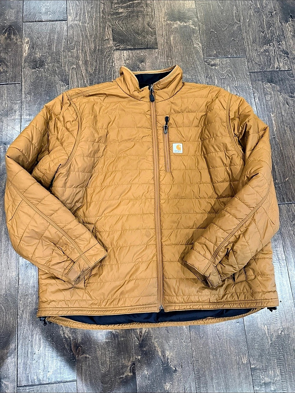 Carhartt Rain Defender Relaxed Fit Quilted Jacket Quilted Jacket in Brown Size
